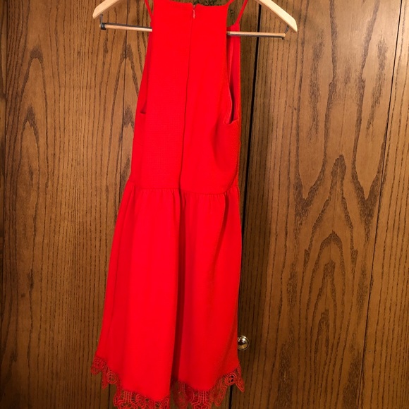 Burnt orange sundress with lace detail - Picture 5 of 5